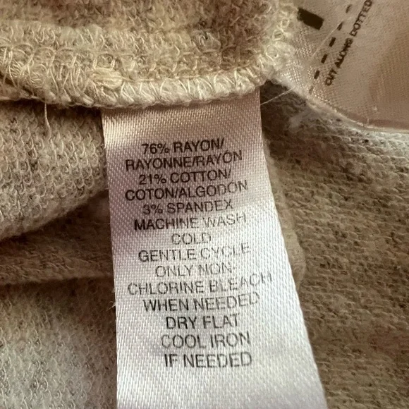 Lou & Grey Cream Speckled Hoodie Size XL - Picture 6 of 8